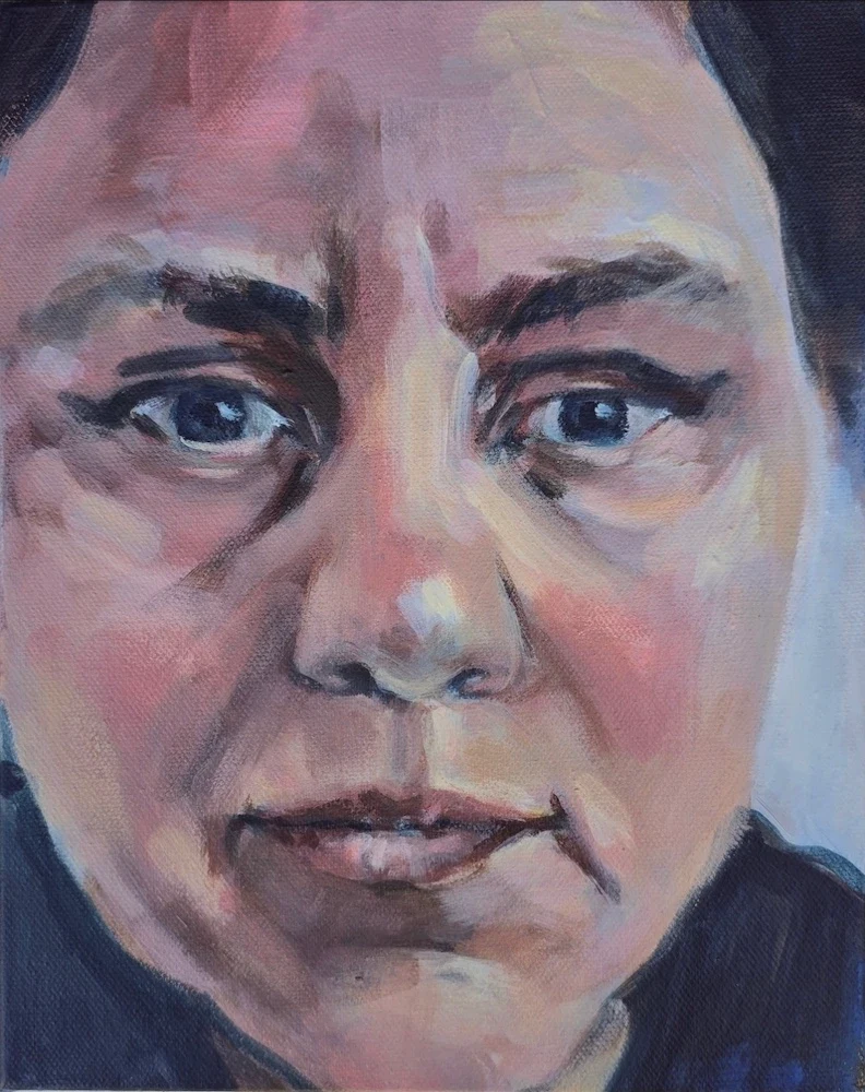 Self-portrait, close view